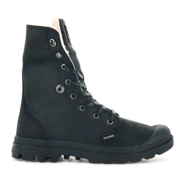 Palladium Baggy Leather ESS WPS Stiefel Herren Schwarz | CH-6IJU8
