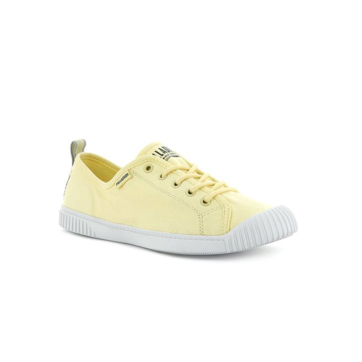 Palladium Easy Spitze Canvas Low Tops Sneaker Damen Gelb | CH-0SFC1