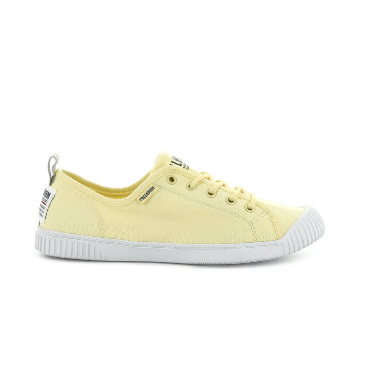 Palladium Easy Spitze Canvas Low Tops Sneaker Damen Gelb | CH-0SFC1
