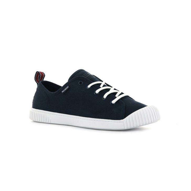 Palladium Easy Spitze Canvas Low Tops Sneaker Damen Navy | CH-2QZC7