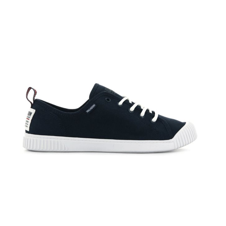 Palladium Easy Spitze Canvas Low Tops Sneaker Damen Navy | CH-2QZC7