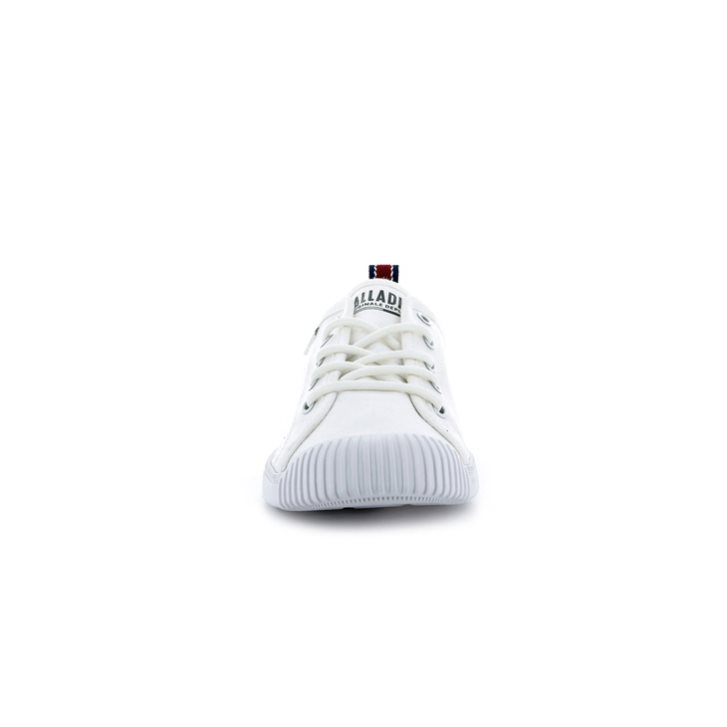 Palladium Easy Spitze Canvas Low Tops Sneaker Damen Weiß | CH-5ZPC7