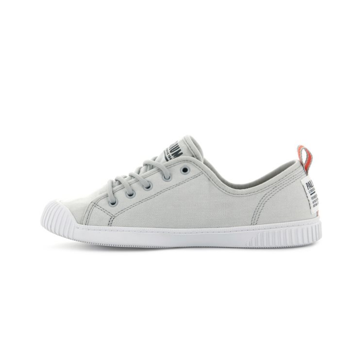 Palladium Easy Spitze Canvas Low Tops Sneaker Damen Hellgrau | CH-7BHT9