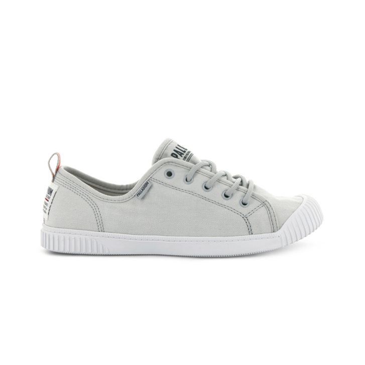 Palladium Easy Spitze Canvas Low Tops Sneaker Damen Hellgrau | CH-7BHT9
