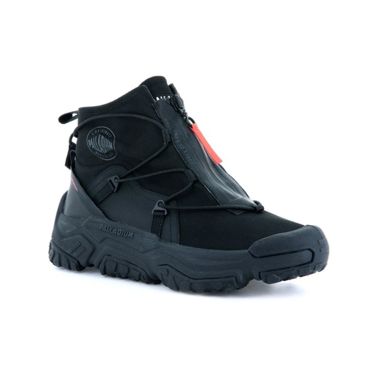 Palladium Off-grid Hi Zip Wasserdichte + Sneaker Damen Schwarz | CH-3ZEX4