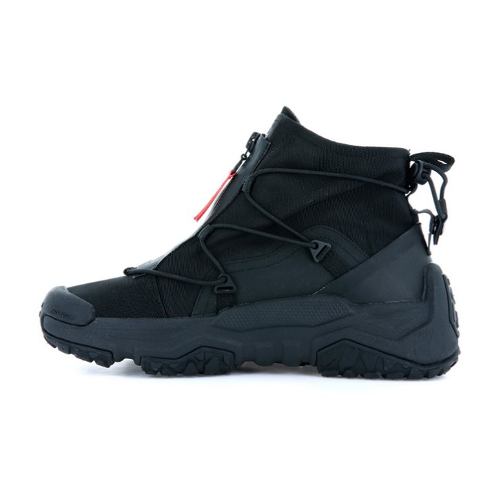 Palladium Off-grid Hi Zip Wasserdichte + Sneaker Damen Schwarz | CH-3ZEX4