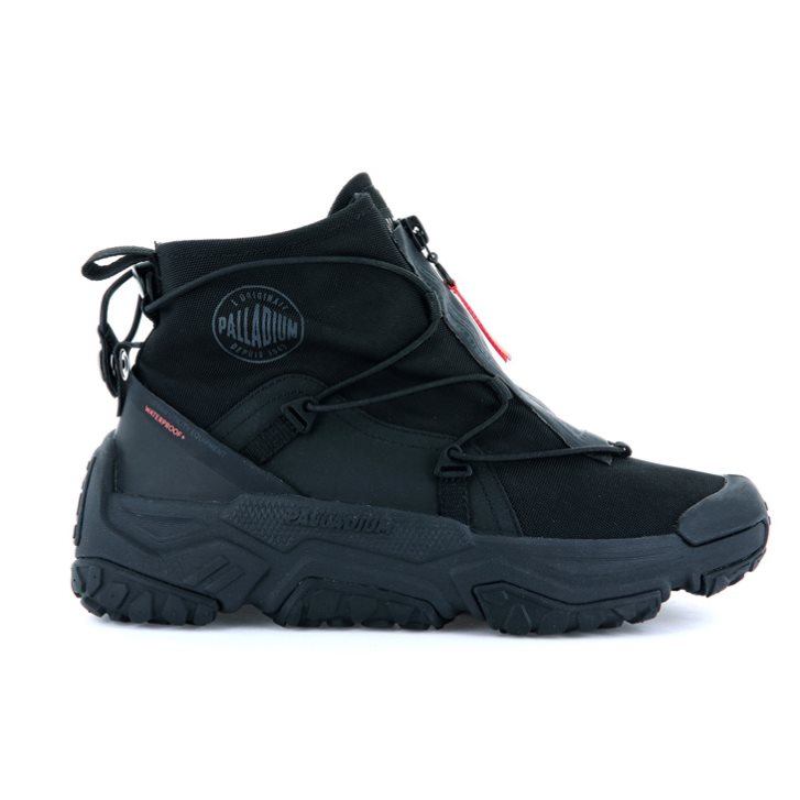 Palladium Off-grid Hi Zip Wasserdichte + Sneaker Damen Schwarz | CH-3ZEX4