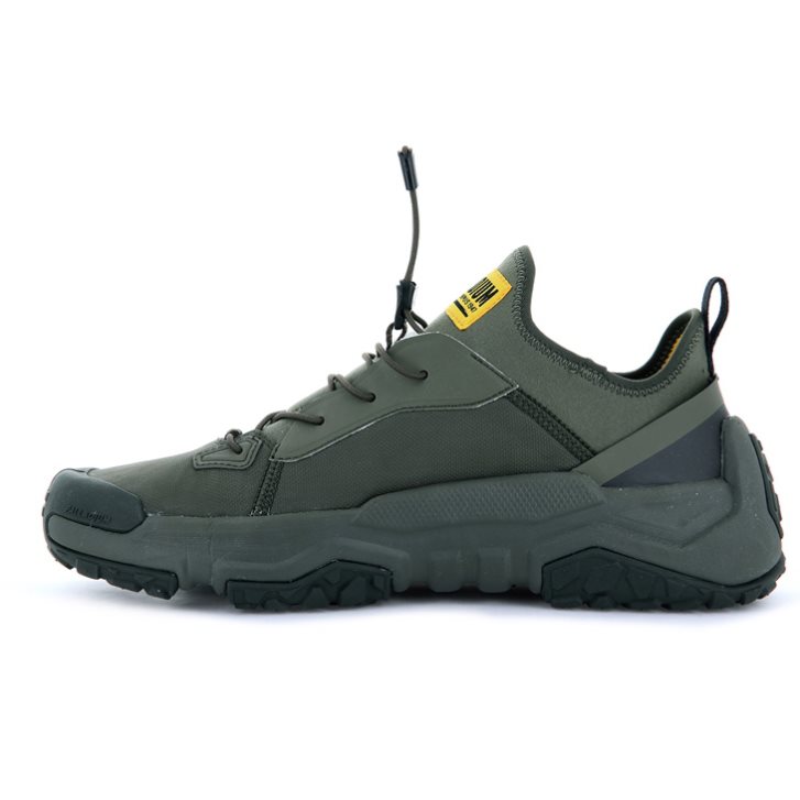 Palladium Off-grid LO NYL Sneaker Herren Olivgrün | CH-8JXY2