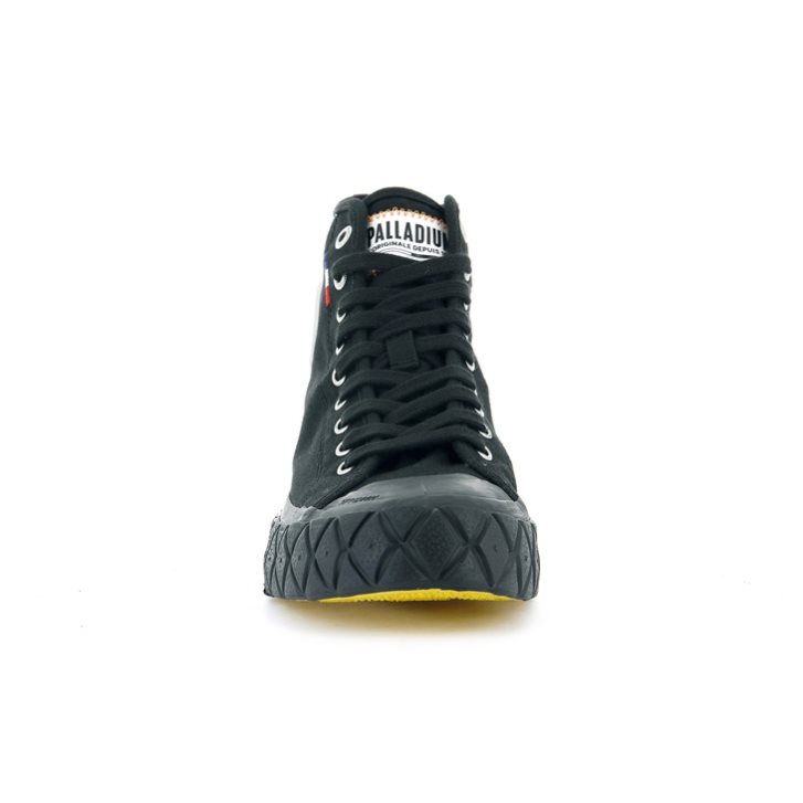 Palladium Palla Ace Canvas High Tops Sneaker Herren Schwarz | CH-6VHW9