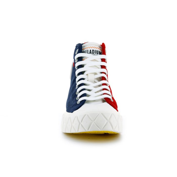 Palladium Palla Ace Canvas High Tops Sneaker Herren Navy Rot | CH-7WDA1