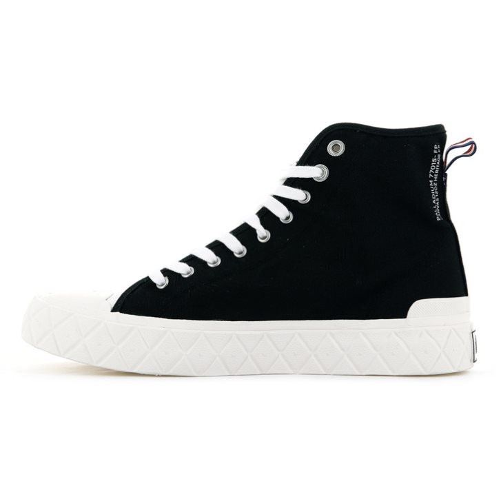 Palladium Palla Ace Canvas High Tops Sneaker Herren Schwarz | CH-9OTE5