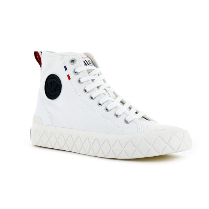 Palladium Palla Ace Canvas High Tops Sneaker Herren Weiß | CH-9PHI6