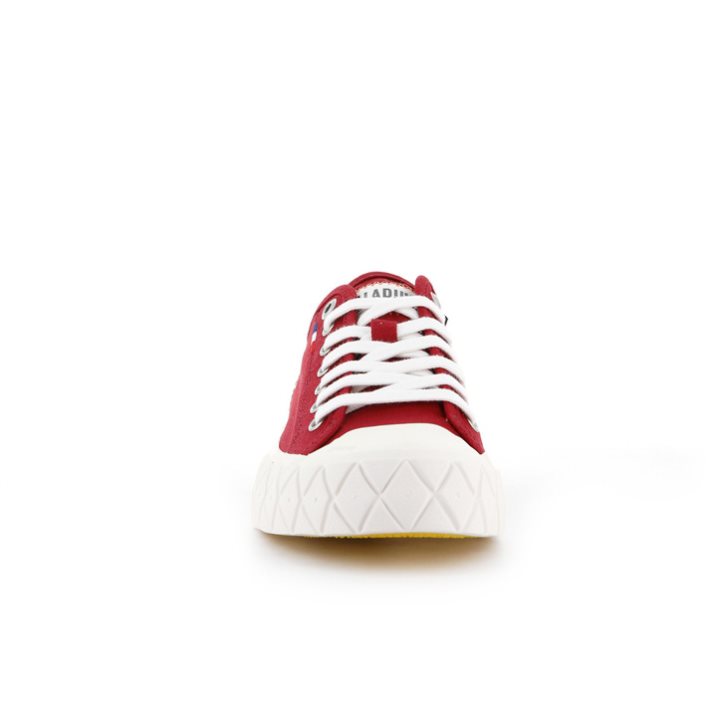 Palladium Palla Ace Canvas Low Tops Sneaker Herren Rot | CH-1FCI8