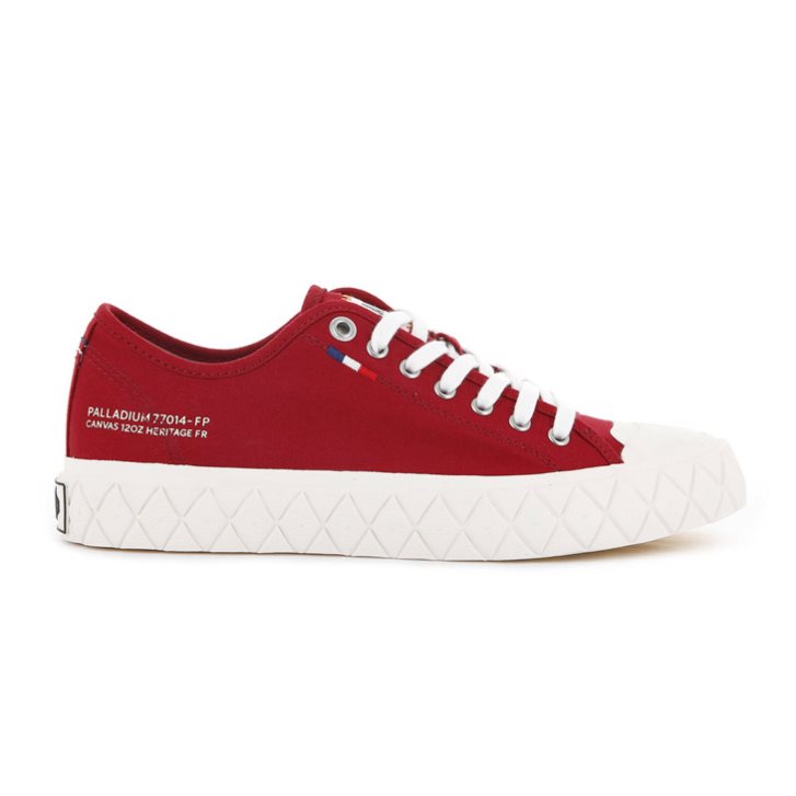 Palladium Palla Ace Canvas Low Tops Sneaker Herren Rot | CH-1FCI8