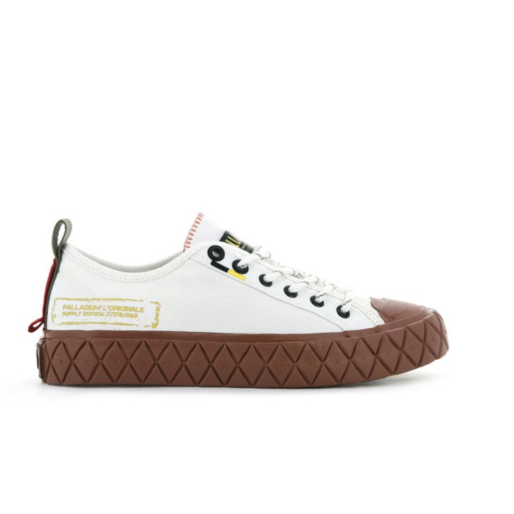Palladium Palla Ace Supply LO Low Tops Sneaker Damen Weiß | CH-5BDT9