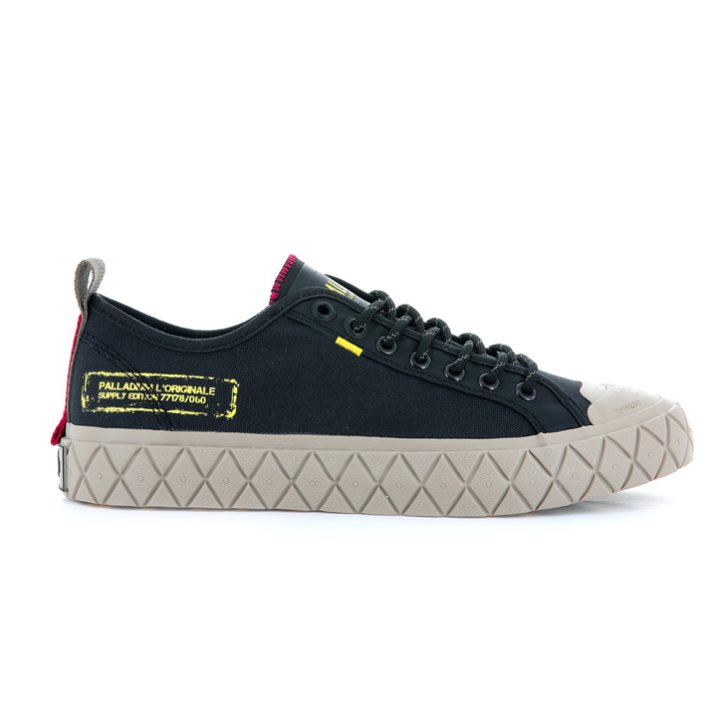 Palladium Palla Ace Supply LO Low Tops Sneaker Damen Schwarz | CH-7MXH8