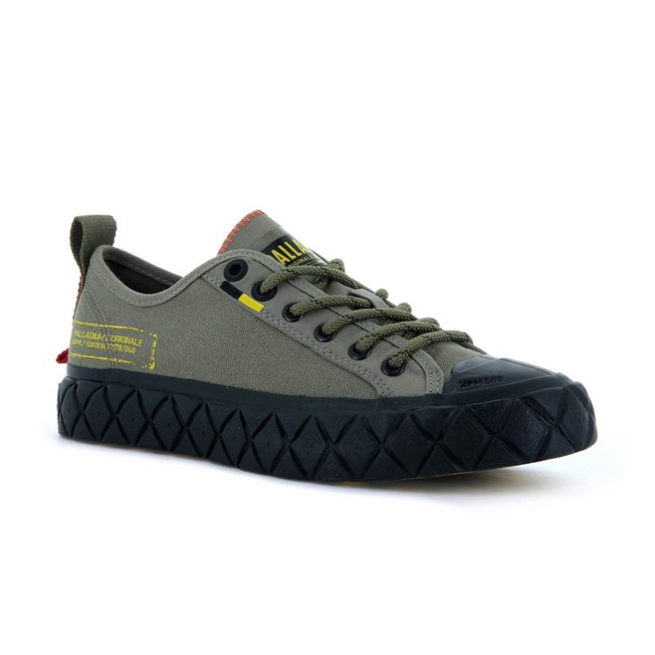 Palladium Palla Ace Supply LO Low Tops Sneaker Herren Olivgrün | CH-7UQV0