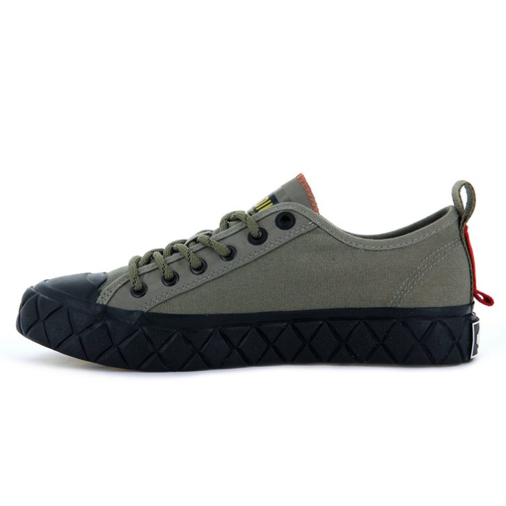 Palladium Palla Ace Supply LO Low Tops Sneaker Herren Olivgrün | CH-7UQV0