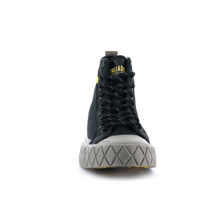 Palladium Palla Ace Supply Mid High Tops Sneaker Herren Schwarz | CH-5KQF0