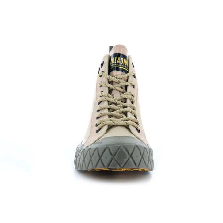 Palladium Palla Ace Supply Mid High Tops Sneaker Herren Khaki | CH-5QOW9