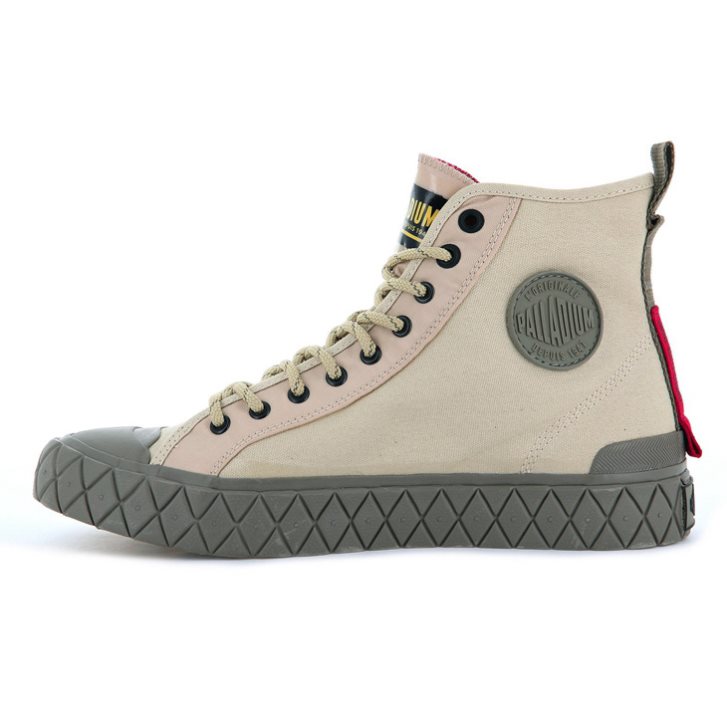 Palladium Palla Ace Supply Mid High Tops Sneaker Herren Khaki | CH-5QOW9
