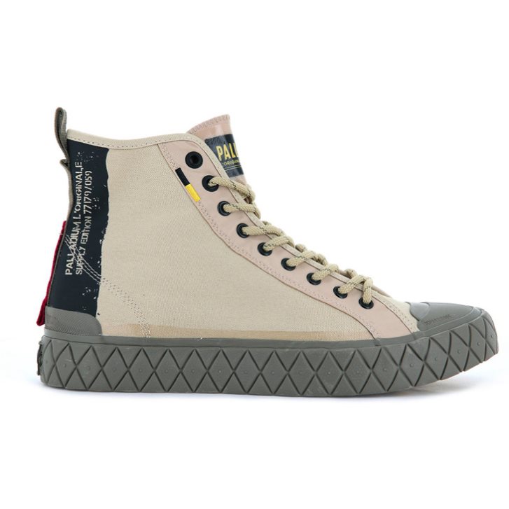 Palladium Palla Ace Supply Mid High Tops Sneaker Herren Khaki | CH-5QOW9