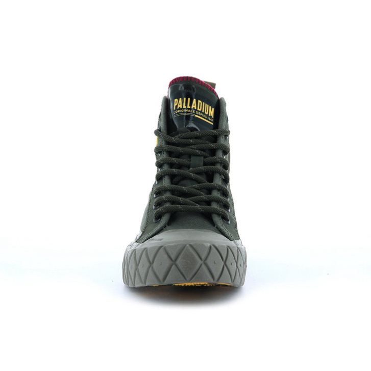 Palladium Palla Ace Supply Mid High Tops Sneaker Herren Olivgrün | CH-9MLD0