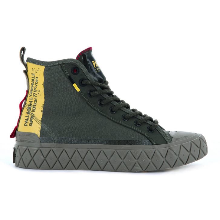 Palladium Palla Ace Supply Mid High Tops Sneaker Herren Olivgrün | CH-9MLD0