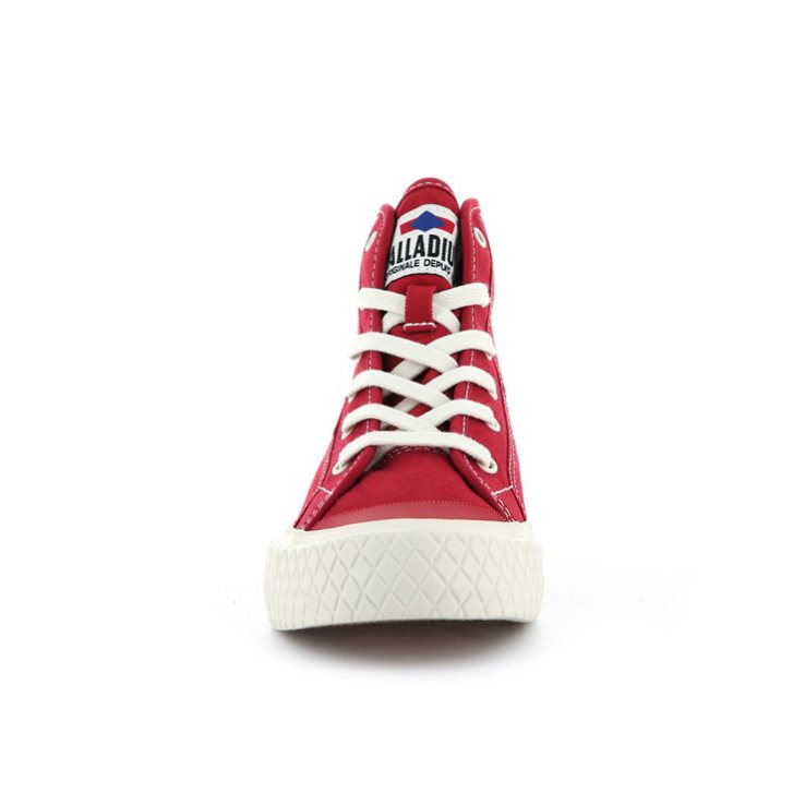 Palladium Palla Louvel High Tops Sneaker Damen Rot | CH-2HPF6
