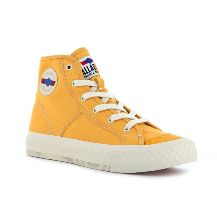 Palladium Palla Louvel High Tops Sneaker Damen Senfgelb | CH-3DOU8