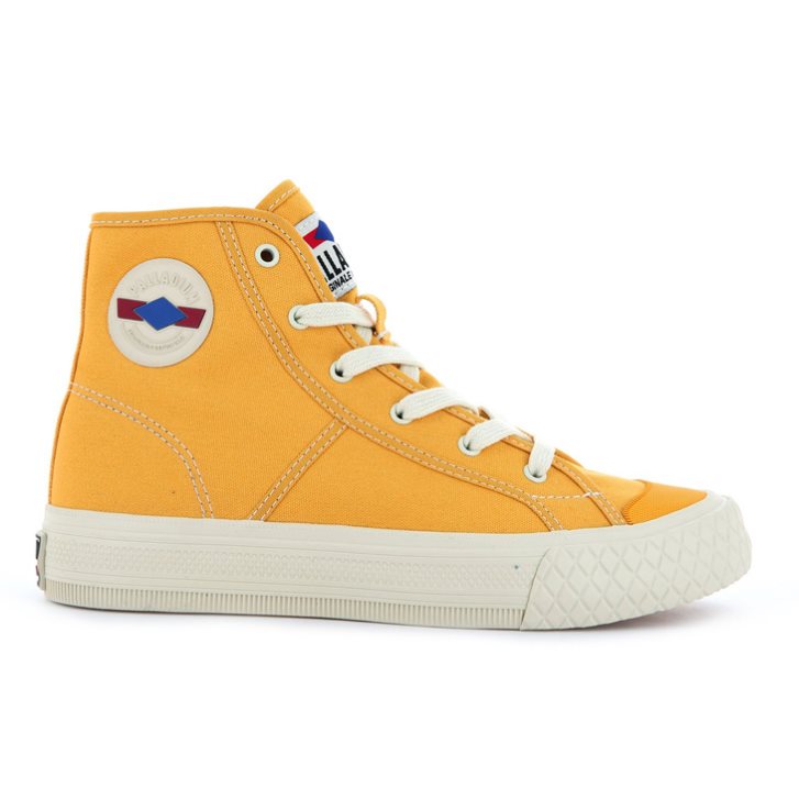 Palladium Palla Louvel High Tops Sneaker Damen Senfgelb | CH-3DOU8