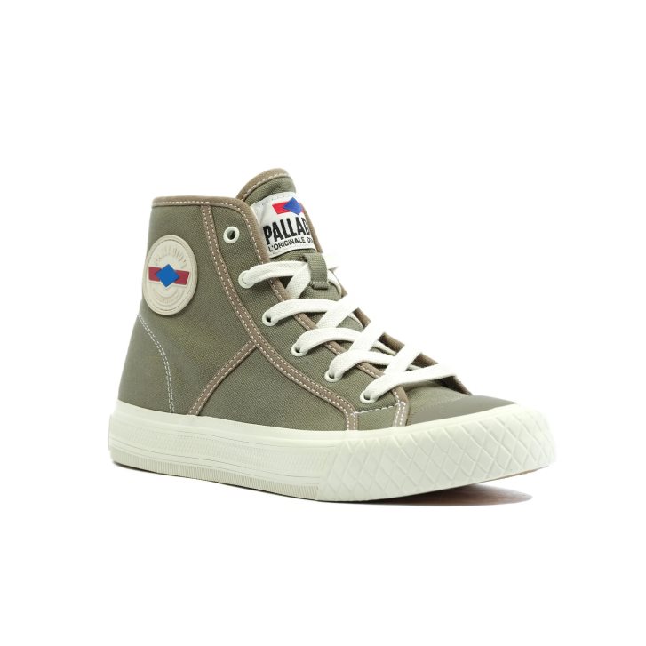 Palladium Palla Louvel High Tops Sneaker Damen Olivgrün | CH-4TNS6