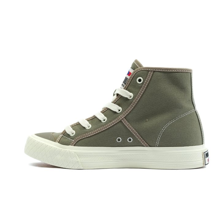Palladium Palla Louvel High Tops Sneaker Damen Olivgrün | CH-4TNS6