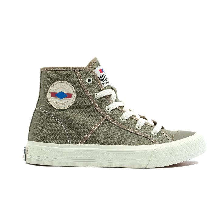 Palladium Palla Louvel High Tops Sneaker Damen Olivgrün | CH-4TNS6