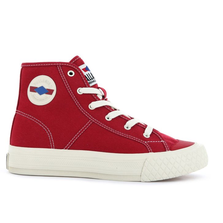 Palladium Palla Louvel High Tops Sneaker Herren Rot | CH-9LZH5