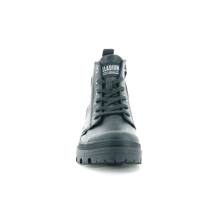 Palladium Pallabase Leather Stiefel Damen Schwarz | CH-0CWZ5