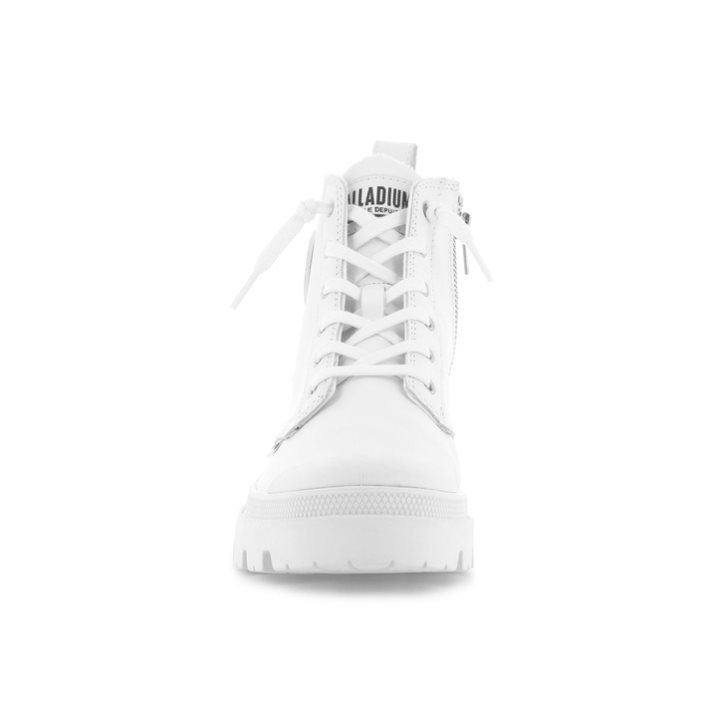 Palladium Pallabase Leather Stiefel Damen Weiß | CH-3YGC6