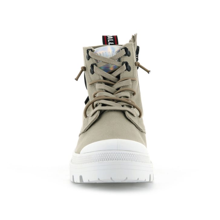 Palladium Pallabase Metro Stiefel Damen Olivgrün | CH-5TAY2