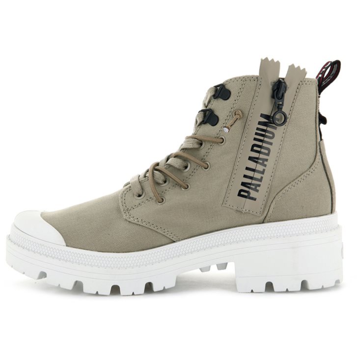 Palladium Pallabase Metro Stiefel Damen Olivgrün | CH-5TAY2