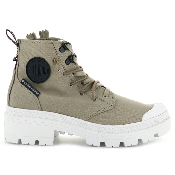 Palladium Pallabase Metro Stiefel Damen Olivgrün | CH-5TAY2
