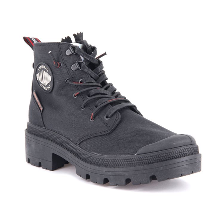 Palladium Pallabase Metro Stiefel Damen Schwarz | CH-7VLZ0