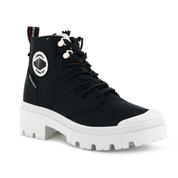Palladium Pallabase Metro Stiefel Damen Schwarz | CH-7WAI5