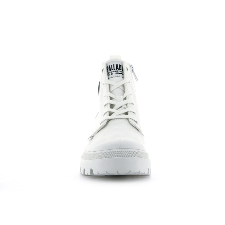Palladium Pallabase Twill Stiefel Damen Weiß | CH-0LGT7