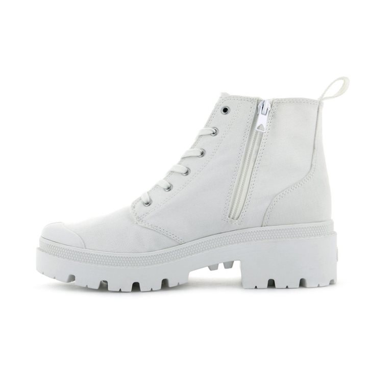 Palladium Pallabase Twill Stiefel Damen Weiß | CH-0LGT7