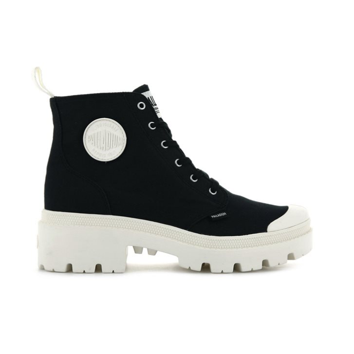 Palladium Pallabase Twill Stiefel Damen Schwarz | CH-3EKV4