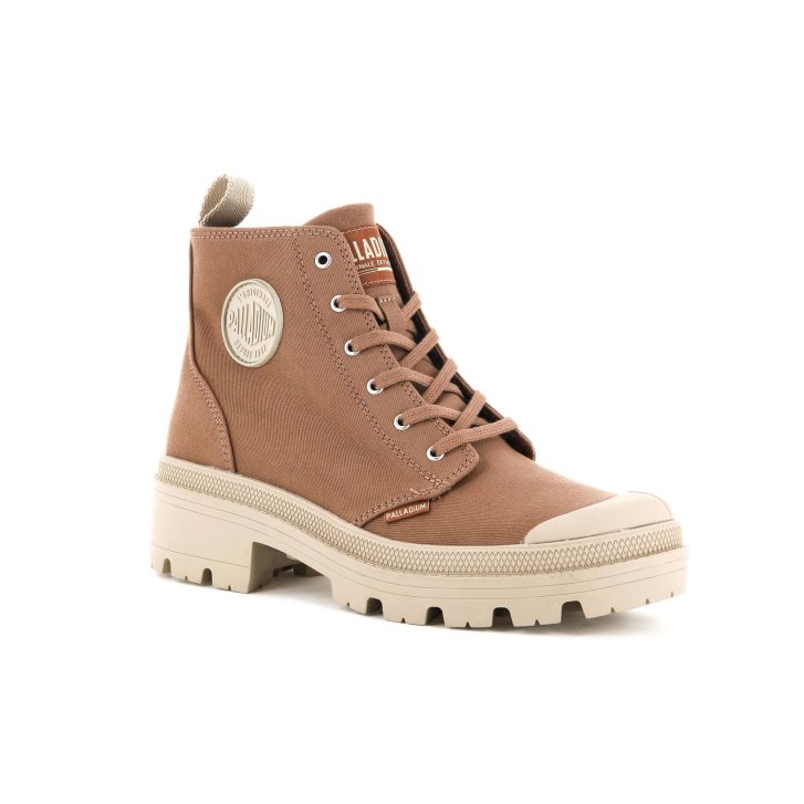 Palladium Pallabase Twill Stiefel Damen Braun | CH-5SUP6