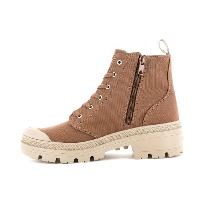 Palladium Pallabase Twill Stiefel Damen Braun | CH-5SUP6