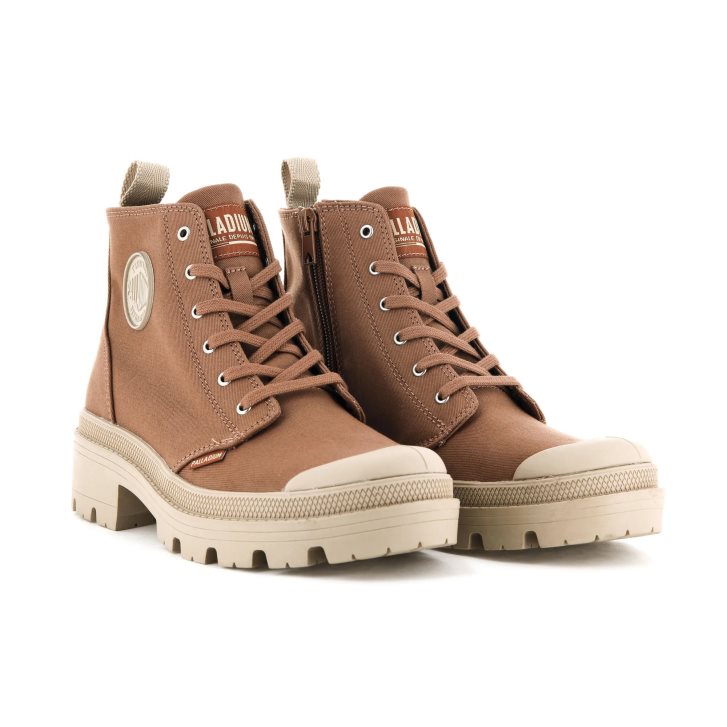 Palladium Pallabase Twill Stiefel Damen Braun | CH-5SUP6