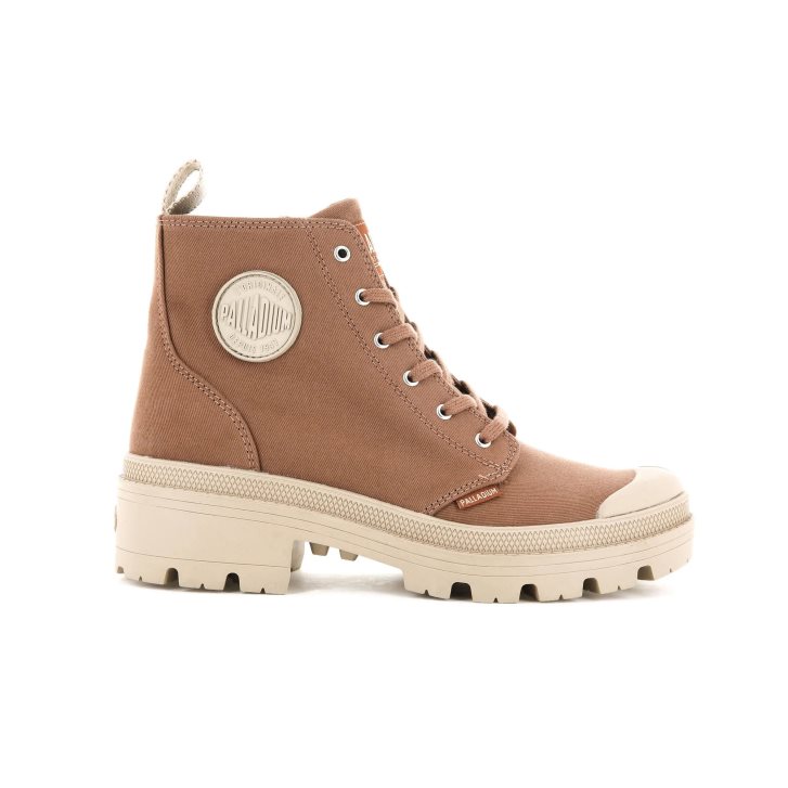 Palladium Pallabase Twill Stiefel Damen Braun | CH-5SUP6