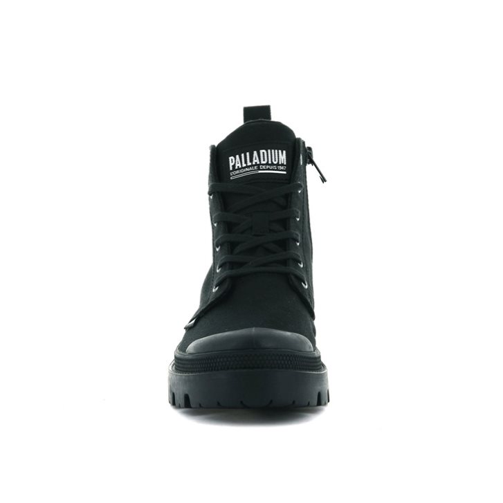 Palladium Pallabase Twill Stiefel Damen Schwarz | CH-8PXV0